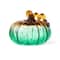 Glitzhome® 5.75" Gradient Turquoise Glass Pumpkin